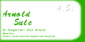 arnold sule business card