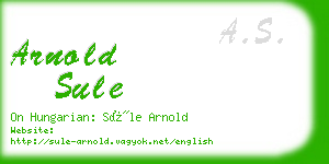 arnold sule business card